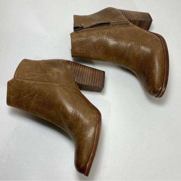 GIANNI Bini Leather Ankle Boots Size 6.5M - Picture 5 of 13